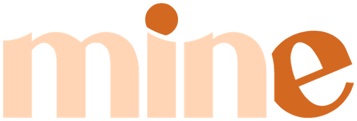 Logo da Mine sobre marrom